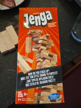 Jenga Classic Block Stacking Game - Natural Wood